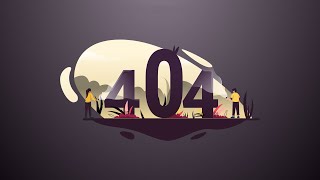 Animated 404 Error Page  Using HTML amp CSS  Animejs  2020 [upl. by Aborn21]