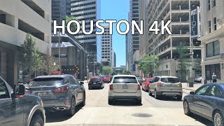 Houston 4K  Skyscraper Drive  Driving Downtown  Texas USA [upl. by Erwin]