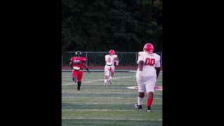 Defensive End Pick 6 micdup football viralvideo [upl. by Llirred]