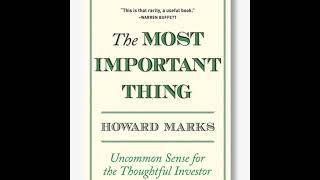 The Most Important Thing Book Summary [upl. by Ynabla]