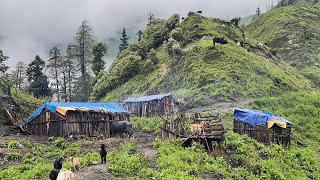 Poor but Very Happy Lifestyle of Mountain Village People  Rainy Season Compilation  IamSuman [upl. by Osher]