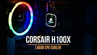 Fr CORSAIR H100x Liquid CPU cooler Unboxing et Installation [upl. by Katerine]