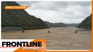 Quirino Bridge sa Ilocos Sur nasira sa lakas ng agos ng tubig sa ilog  Frontline Pilipinas [upl. by Rojam269]