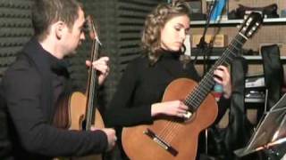 SAVARESE  STOICA Guitar Duo plays GF Handel  Chaconne HWV 435 part 22 [upl. by Eeleak]