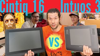 Wacom Cintiq 16 vs Intuos 3 [upl. by Hardman]