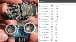 How to Use ESP32 with HCSR04 Ultrasonic Sonar sensor and Arduino IDE [upl. by Hutchings]