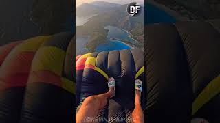 Paragliding with two friends facts paragliding shots [upl. by Arlinda]