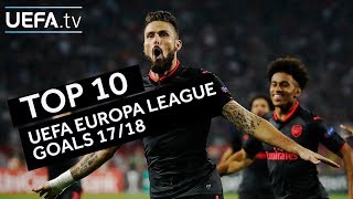 Top ten goals of the UEFA Europa League season [upl. by Acissehc]