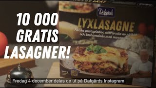 Dafgårds bjuder 10 000 gratis lyxlasagner från Leif Mannerström [upl. by Arabelle]