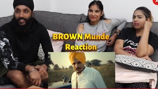 BROWN MUNDE  AP DHILLON  Sidhu Moosewala  REACTION [upl. by Delaine]