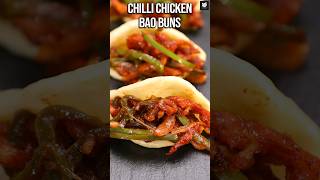 Chilli Chicken Bao Buns  How to make Bao Buns  Crispy Chilli Chicken Snacks  Get Curried [upl. by Nivlad]