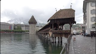 Visite Touristique de Lucerne  Luzern Suisse  Schweiz  Svizzera  Svizra  Swiss [upl. by Tocs218]