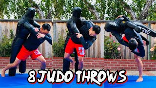 8 POWERFUL JUDO THROWS 🥋🔥 GRAPPLING DUMMY TRAINING [upl. by Ames]