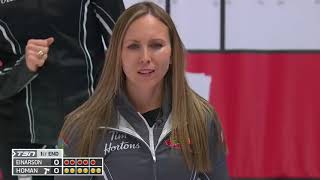 Draw 15  2021 Tim Hortons Curling Trials  Einarson vs Homan [upl. by Samuelson403]