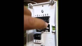 Emerson Sensi Thermostat installation with 2 wires oil furnance part 3 [upl. by Anahsak206]