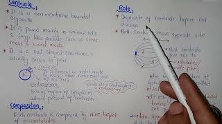 Centriole Structure And Functions  Federal amp KPK Board  Class 11 [upl. by Barncard]