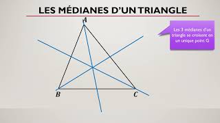 Comment construire une médiane dans un triangle [upl. by Reyaht]