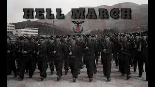 USTASHA HELL MARCH  Croatian army 1941  1945 [upl. by Shirlie]