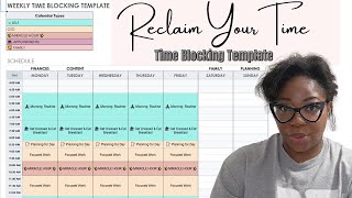 HOW TO TIME BLOCK  FREE GOOGLE SHEET TEM PLATE [upl. by Coleville]