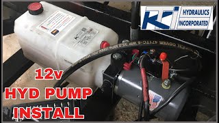 How to install a 12v electric hydraulic pump power unit [upl. by Oraneg344]