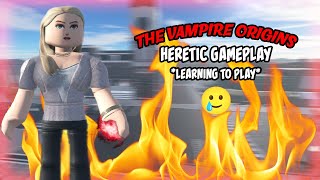 HERETIC GAMEPLAY LEARNING TO PLAY l TVO l ROBLOX l POTONIX l [upl. by Naibaf]