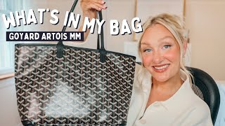 WHATS IN MY BAG  GOYARD ARTOIS MM  LauraLee [upl. by Eimarrej]