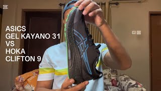 Komparasi Asics Gel Kayano 31 VS Hoka Clifton 9 hoka asics clifton9 gelkayano31 [upl. by Elisabet]