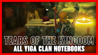 Zelda Tears of the Kingdom  All Yiga Clan Notebooks [upl. by Gerkman]