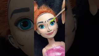 Following Barbie makeup Vlog on my Doll🩷💄 shorts barbie art makeup [upl. by Nevah159]