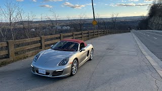 Backroads in a Porsche 981 boxster Passenger POV [upl. by Jaban]