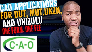 How to apply for admission at DUT MUT UKZN and UNIZULU online for 2023  CAO Online Applications [upl. by Nanam643]