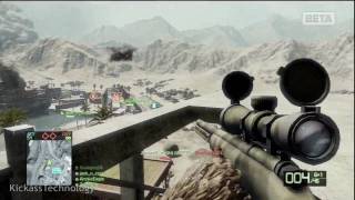 Sniper montage  Battlefield Bad Company 2 Beta Gameplay HD [upl. by Rebor]