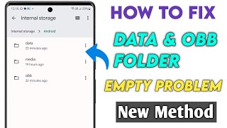 Android data file not showing  How to open data amp bob folder in Files App [upl. by Relluf]