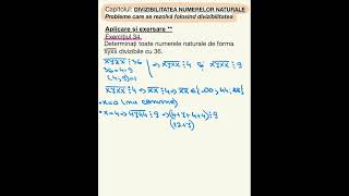 Ex 34  pag 52 Probleme care se rezolvă cu divizibilitate  Matematică 6 [upl. by Lussier844]