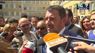 Matteo Salvini in diretta da piazza Montecitorio Governo M5SPD Inciucio senza senso [upl. by Arezzini]