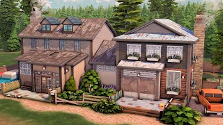 Moonwood SemiDetached  NO CC  The Sims 4 Speed Build [upl. by Ecirted517]