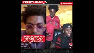 KODAK BLACK REACTS TO FANS SAYING HE NEEDS HELP AFTER STREAM WITH KAI CENAT [upl. by Adrea]