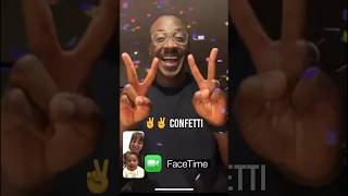 iOS 17 FaceTime Reaction Effects ios17 facetime [upl. by Muns495]