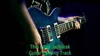 Thin Lizzy Jailbreak  Fm  Standard Guitar Backing Track With Vocals [upl. by Dnomde]