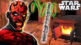 How Darth Maul BUILT His RARE Lightsaber Animated  Star Wars Explained [upl. by Annawit]