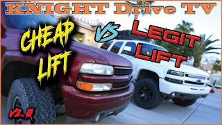 Tahoe Suburban Suspension Lift vs Torsion Crank  Comparison [upl. by Ydasahc635]