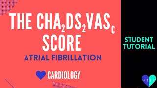 The CHADSVASC Score Atrial Fibrillation  Medical Tutorial [upl. by Chaffee]