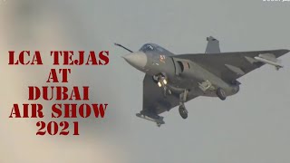 HAL LCA Tejas at Dubai Air Show 2021 dubaiairshow [upl. by Anilok399]