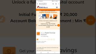 Icici zero balance account opening onlineicici bank me online account kaise open kare [upl. by Kawasaki711]