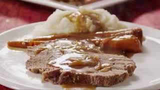 How to Make Slow Cooker Pot Roast  Beef Recipes  Allrecipescom [upl. by Vashtee]