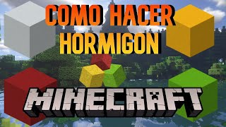 ✅COMO HACER HORMIGÓN EN MINECRAFT 1171 [upl. by Wiskind571]