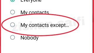 WhatsApp What is My contacts except Means Showing About Status Profile [upl. by Engdahl]