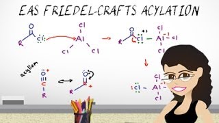 FriedelCrafts Acylation Reaction Mechanism EAS Vid 7 by Leah4sci [upl. by Sybila580]