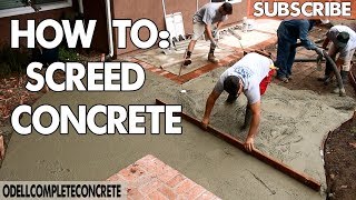 How to Screed Concrete [upl. by Natanhoj46]