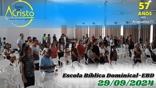 ESCOLA BÍBLICA DOMINICAL EBD  29 SET 2024 [upl. by Anale317]